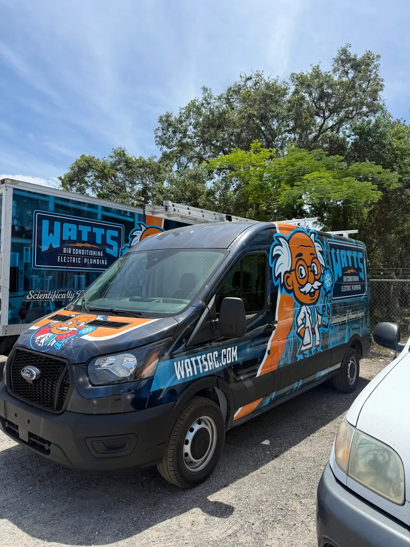 Watts Air Conditioning, Electrical & Plumbing van